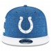 Men's Indianapolis Colts New Era Royal/White 2018 NFL Sideline Home Official 9FIFTY Snapback Adjustable Hat 3058550